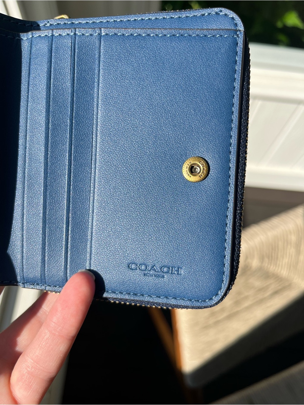 Coach Billfold Wallet With Rivets - Picture 7 of 8